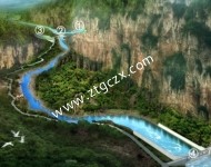 江邊窯水電站鳥瞰圖